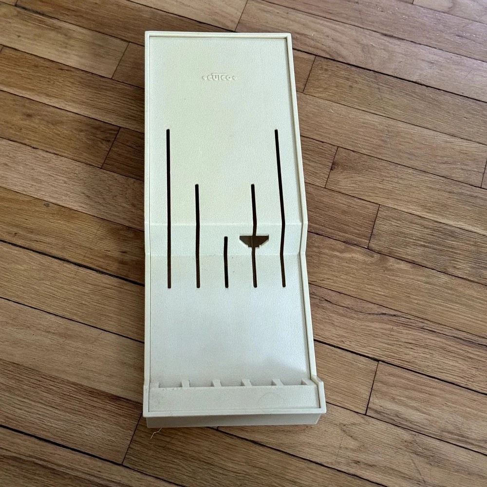 Culco‎ 1742 Cream Knife Block Holder Organizer Wall Mount Made in USA Kitchen